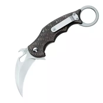 Складной нож Fox IKBS Ball Bearing Karambit, сталь Elmax, рукоять титановый сплав 6Al4V, чёрный