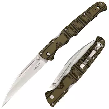 Складной нож Frenzy 2 Green/Black Cold Steel, сталь CPM-S35VN, рукоять G10
