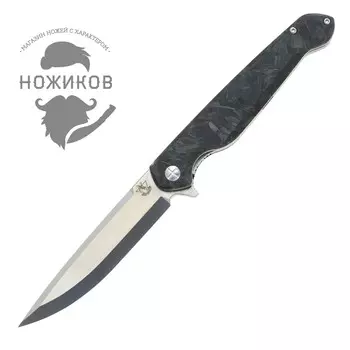 Складной нож Хамелеон-02, светонакопительный карбон, сталь D2