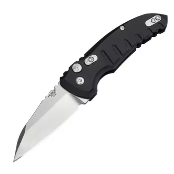 Складной нож Hogue A01-Microswitch, сталь CPM 154, рукоять алюминиевый сплав, чёрный