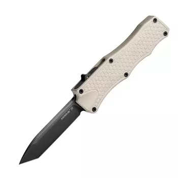 Складной нож Hogue OTF Auto, сталь CPM 154, рукоять алюминиевый сплав, белый