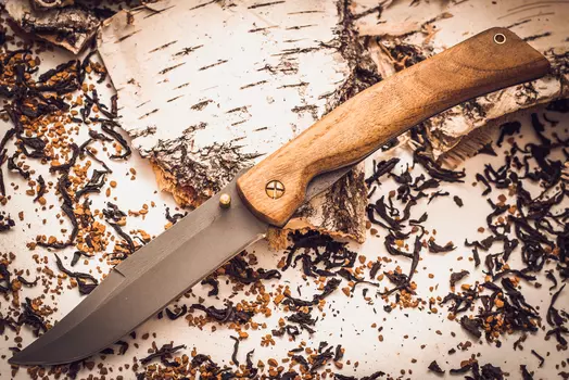 Складной нож Храбрец, сталь 95х18, орех