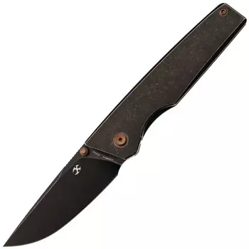 Складной нож Kansept Chimera blackwash сталь S35VN, рукоять Blackwash Titanium