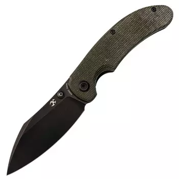 Складной нож Kansept knives Nesstreet, сталь CPM-S35VN, зеленая микарта