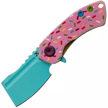 Складной нож Kansept Mini Korvid, сталь 154CM, рукоять G10, розовый