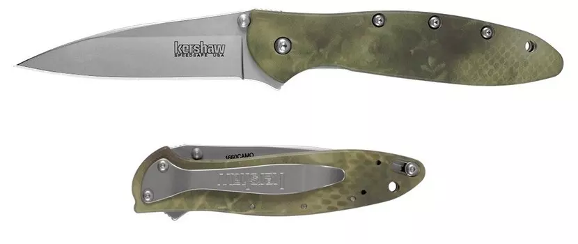 Складной нож Kershaw Leek Camo K1660, сталь Sandvik™ 14C28N