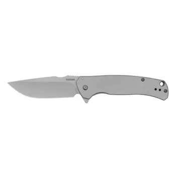 Складной нож KERSHAW Scour, сталь 8Cr13MoV Bead Blast, рукоять Stainless Steel