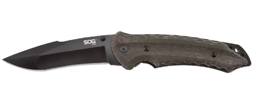 Складной нож Kiku Large - SOG KU1012, сталь AUS-8 TiNi, рукоять микарта