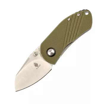 Складной нож Kizer Contrail Olive, сталь 154CM, рукоять G10