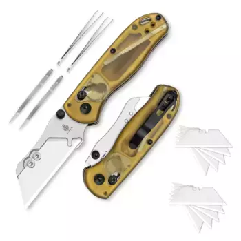 Складной нож Kizer Drop Bear Utility, сталь SK5, рукоять Ultem