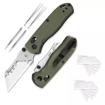 Складной нож Kizer Drop Bear Utility сталь SK5, рукоять Green G10
