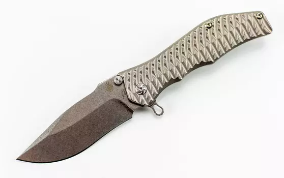 Складной нож Kizer GUNHAMMER из стали CPM-S35VN, рукоять титан