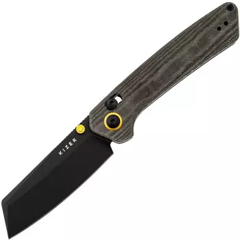 Складной нож Kizer Madrac black сталь Nitro-V, рукоять Black Micarta