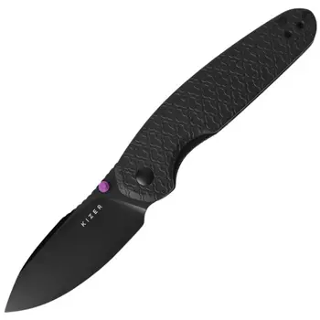 Складной нож Kizer Meteora, сталь Nitro-V, рукоять алюминий, черный