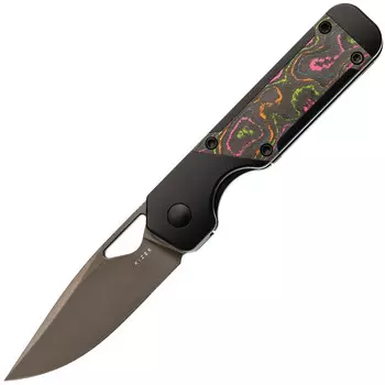 Складной нож Kizer Mini Militaw, сталь M390, рукоять титан/карбон
