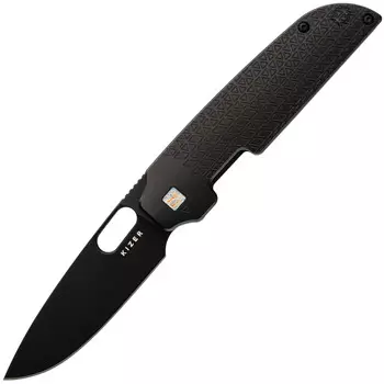 Складной нож Kizer Varatas black сталь S35VN, рукоять Black Titanium