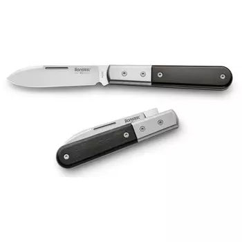 Складной нож LionSteel Barlow Roundhead, сталь M390, рукоять титан/эбеновое дерево