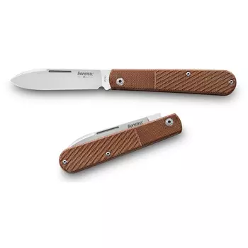 Складной нож LionSteel Barlow Slim Roundhead, сталь M390, рукоять микарта