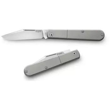 Складной нож LionSteel Barlow Slim Shuffler, сталь M390, рукоять титан