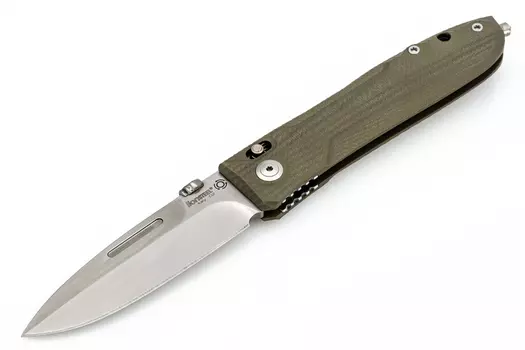 Складной нож Lionsteel Big Daghetta 8710 GR, сталь D2, рукоять G10, зеленый