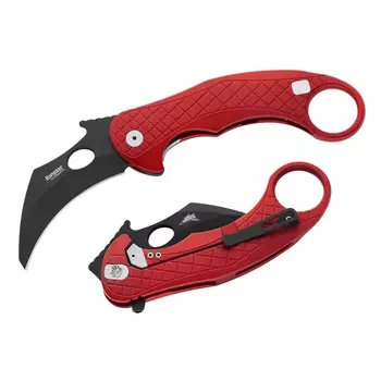 Складной нож LionSteel L.E.One, сталь Magnacut, рукоять алюминий, красный/черный