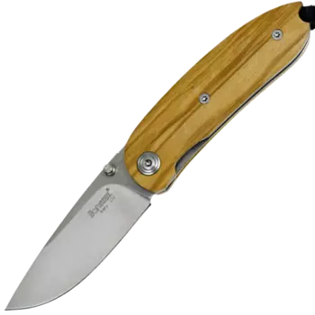 Складной нож Lionsteel Mini, сталь D2, рукоять оливковое дерево
