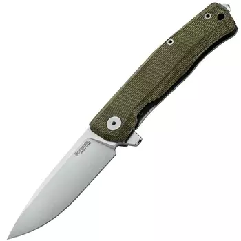 Складной нож LionSteel MT01, сталь M390, рукоять микарта, зеленый