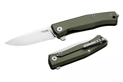 Складной нож Lionsteel MYTO, сталь М390, рукоять алюминий, зеленый