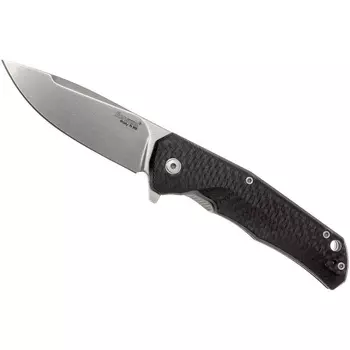 Складной нож LionSteel T.R.E., сталь M390, рукоять титан/карбон