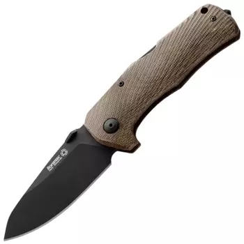 Складной нож LionSteel TM1, сталь Uddeholm Sleipner, рукоять микарта, зеленый