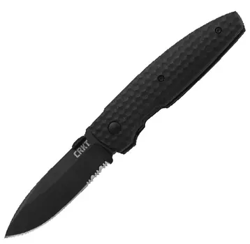Складной нож Lucas Burnley Design Aux™, CRKT 1221K, сталь 8Cr13MOV Black Combo, термопластик GRN