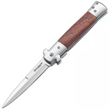 Складной нож Magnum Italian Classic - Boker 01LL310, сталь 440A Polished, рукоять дерево палисандр, коричневый