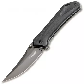 Складной нож Magnum Nero - Boker 01RY964, сталь 440A Titanium Nitride, рукоять стеклотекстолит G10, серый