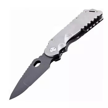 Складной нож Medford Arktika, сталь D2 PVD, рукоять титановый сплав, серый