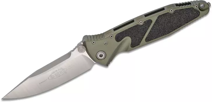 Складной нож Microtech SOCOM ELITE, сталь CTS-204P, рукоять зеленый алюминий, сатин