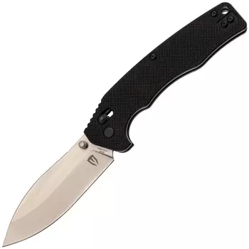 Складной нож Obertech ns-01 thumb stud satin, сталь VG-10, рукоять G10, черный
