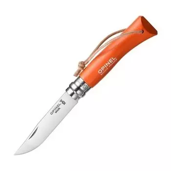 Складной нож Opinel №7 Trekking, сталь Sandvik™ 12С27, рукоять бук, оранжевый, 001443