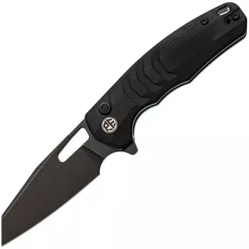 Складной нож Petrified Fish Trilobite, сталь 14C28N, рукоять G10, черный