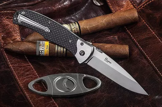 Складной нож Prime D2 Satin, Carbon, Kizlyar Supreme