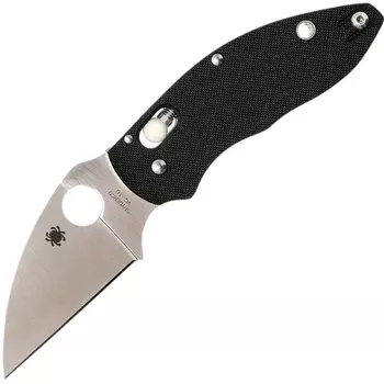 Складной нож Q BALL BLACK SPYDERCO C219GP, сталь VG-10 Satin Plain, рукоять стеклотекстолит G10, чёрный