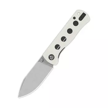 Складной нож QSP Canary Folder, сталь Sandvik 14C28N, рукоять G10, белый
