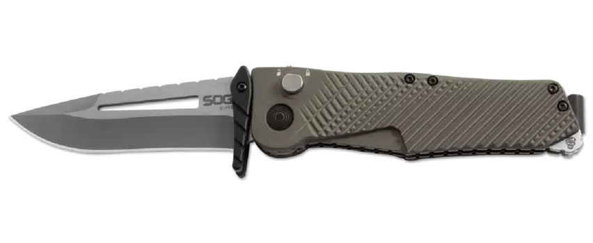 Складной нож Quake - SOG IM1001, сталь VG-10, рукоять алюминий, зелёный