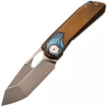 Складной нож Remette Peregrine Falcon, сталь M390, рукоять коричневый титан/тимаскус