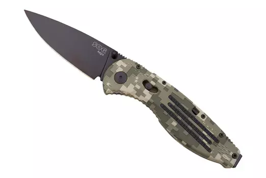 Складной нож с фиксатором Aegis Digi Camo 8.9 см. - SOG AE06, сталь AUS-8, рукоять пластик GRN