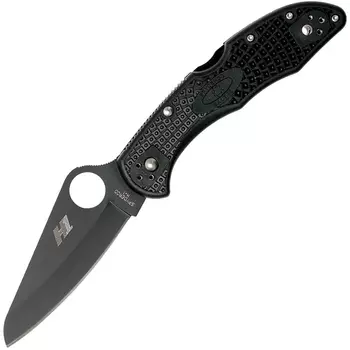 Складной нож Salt 2 - Spyderco 88PBBK2, сталь H-1 Black Titanium Carbonitride (TiCN) Plain, рукоять термопластик FRN, чёрный