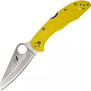 Складной нож Salt 2 - Spyderco C88PYL2, сталь H1 Satin Plain, рукоять термопластик FRN, жёлтый