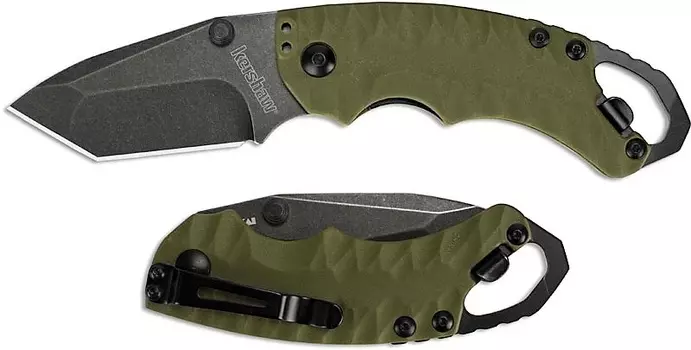 Складной нож Kershaw Shuffle II, сталь 8Cr13MoV, рукоять термопластик GRN, хаки