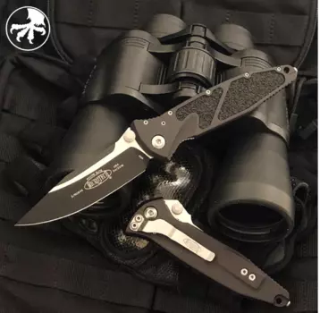 Складной нож SOCOM ELITE - Microtech 160-1, сталь CTS-204P DLC coated, рукоять алюминий/резина Kraton®