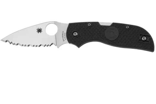 Складной нож Spyderco Chaparral LTW Serrated сталь CTS-XHP, рукоять Gray FRN