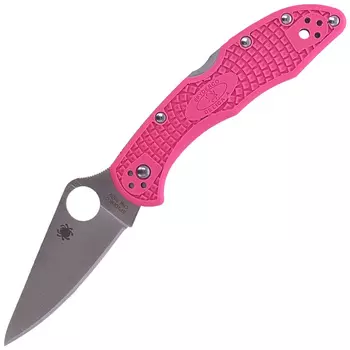 Складной нож Spyderco Delica 4 сталь S30V, рукоять Pink FRN